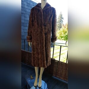 VINTAGE Sheared fur Mink coat GORGEOUS CONDITION Kossoff furs Wisc browns